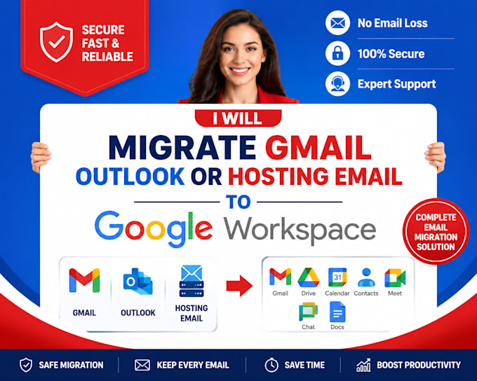 migrate gmail outlook or hosting email to google workspace