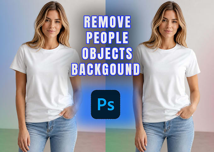 professionally remove objects, people and backgrounds images