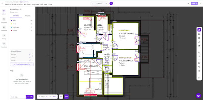 professional floor plan labeling and annotation for ai datasets