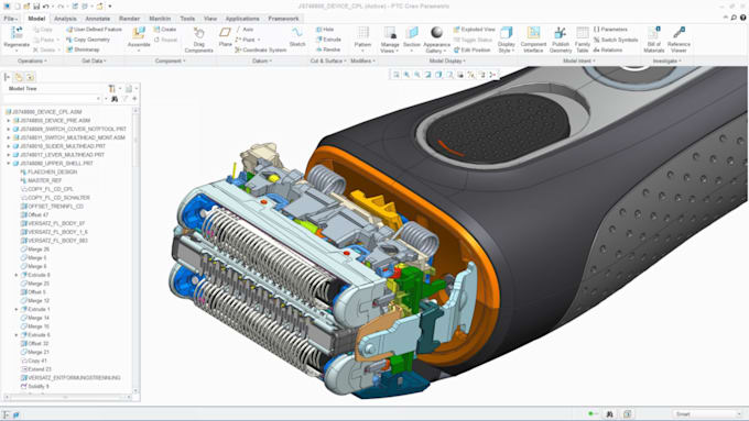 create 3d product cad design for wearable tech and smart device modeling concept