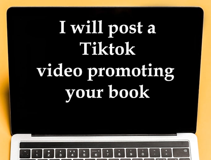 post a tiktok video promoting your book