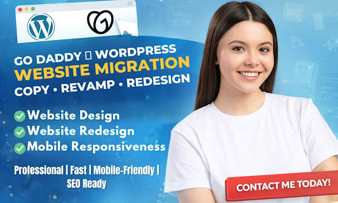 copy revamp godaddy website migrate hostinger website to wordpress website