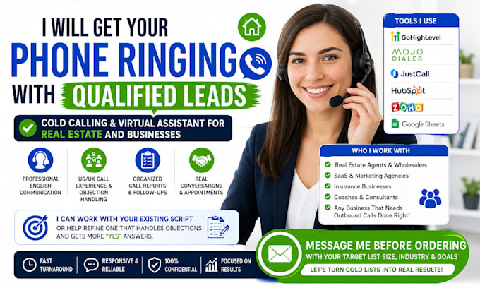 be your virtual assistant for lead generation and appointment setting