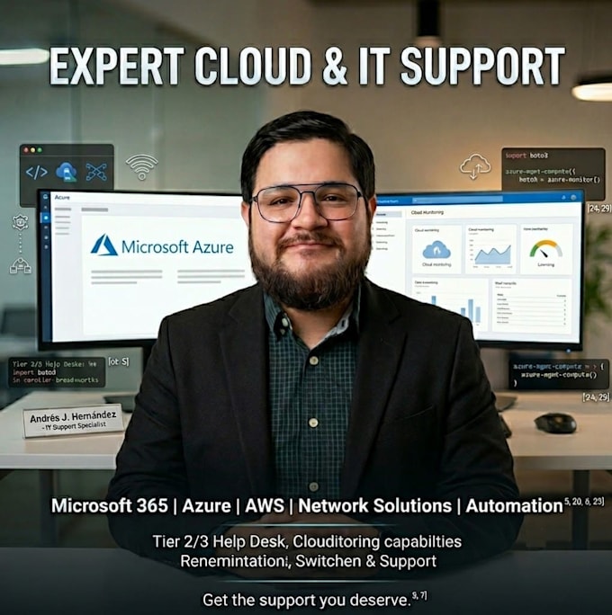 provide expert microsoft 365, azure , and IT support