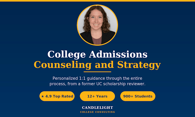 provide expert college admissions counseling and a custom college plan