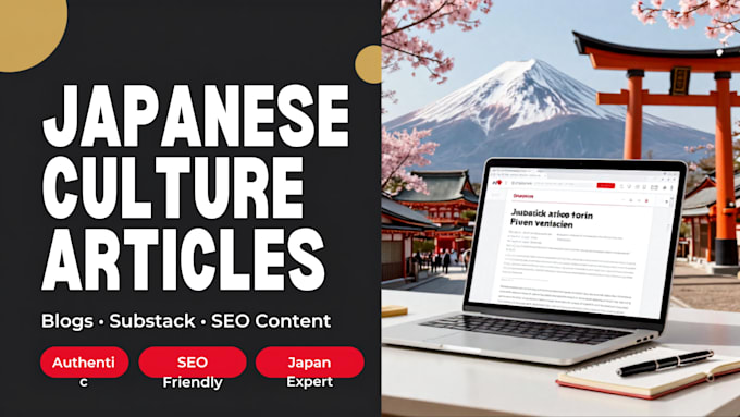 write japanese culture articles