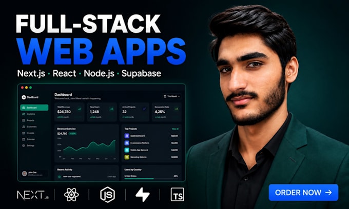 build a full stack web app with react nextjs nodejs and supabase