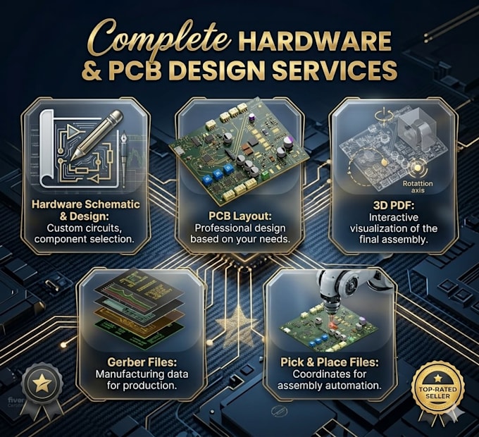 do high quality pcb design and schematic layout for your project
