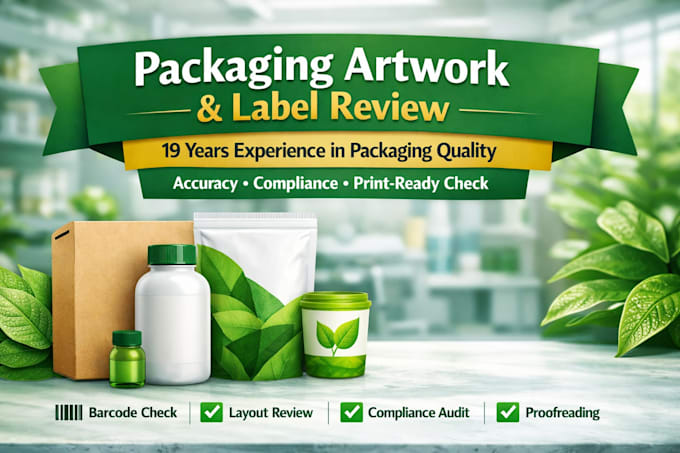 review your packaging artwork and labels for accuracy
