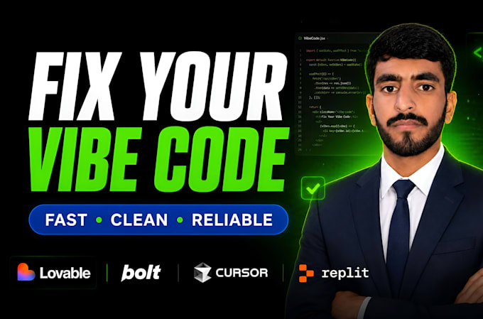 fix review and optimize vibe coding apps with lovable bolt replit cursor