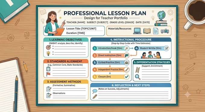 write lesson plans, daily notes, term notes