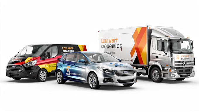 create van wrap design, car wrap design, truck wrap design