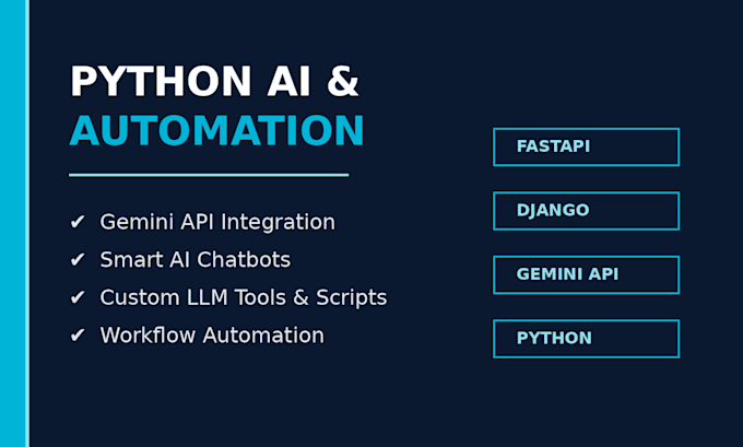 python ai tools and integrate gemini API for automation