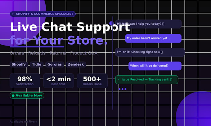 live chat support for your ecommerce business
