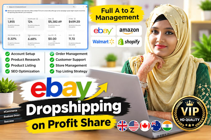 do ebay dropshipping on profit share