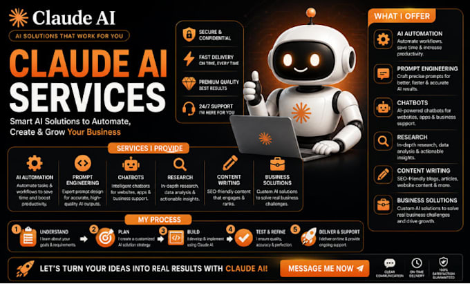 create claude ai automation, chatbots, prompts, ai solutions