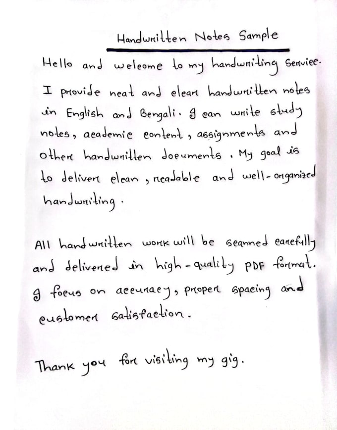 write neat handwritten notes and convert them to PDF