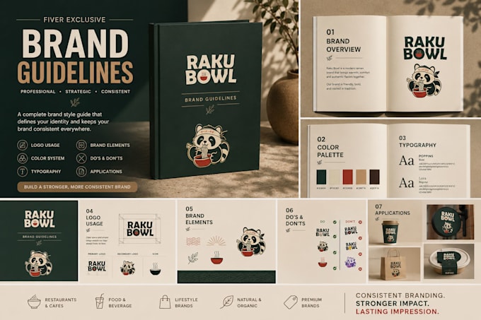 create professional brand guidelines and brand style guide