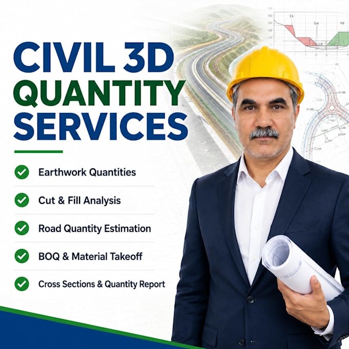 do road desgining and estimation with autocad civil 3d