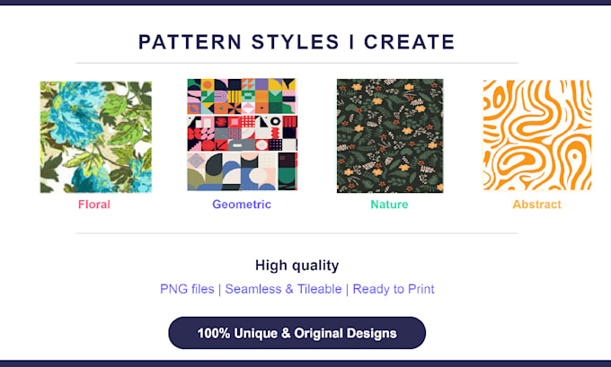 create seamless patterns and surface designs for your brand