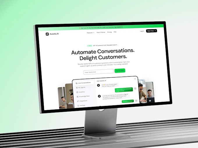 develop custom ai features and chatbots for your website