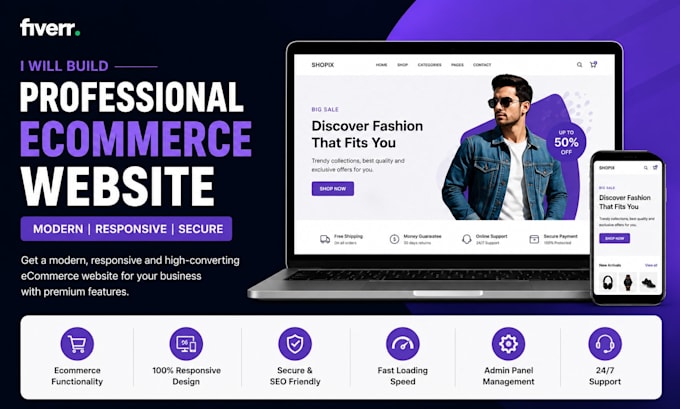 build a modern ecommerce website and online store