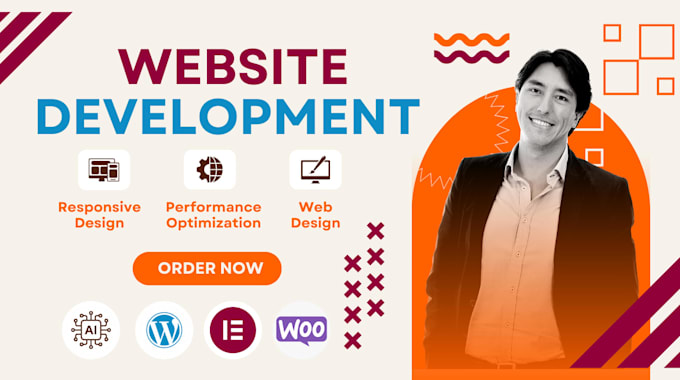 design, redesign, and develop a professional website as a full stack developer