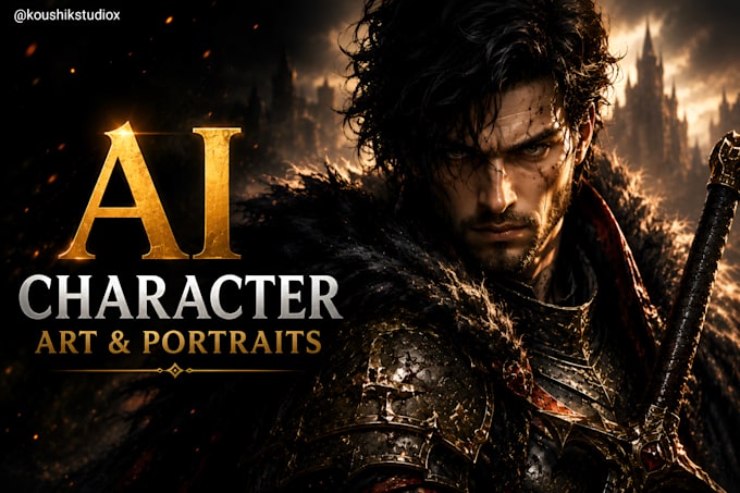 create custom ai character art and fantasy portraits