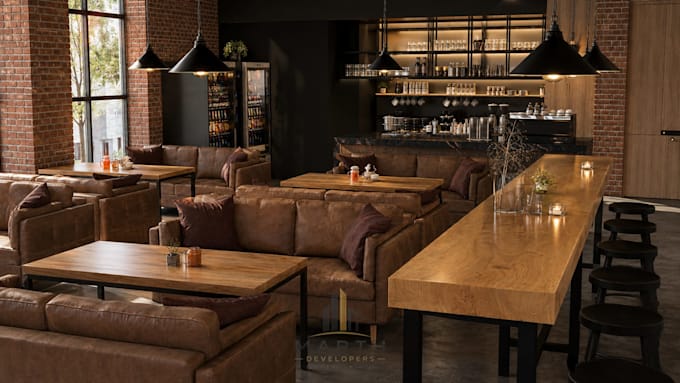 create office, shops and restaurants interior design