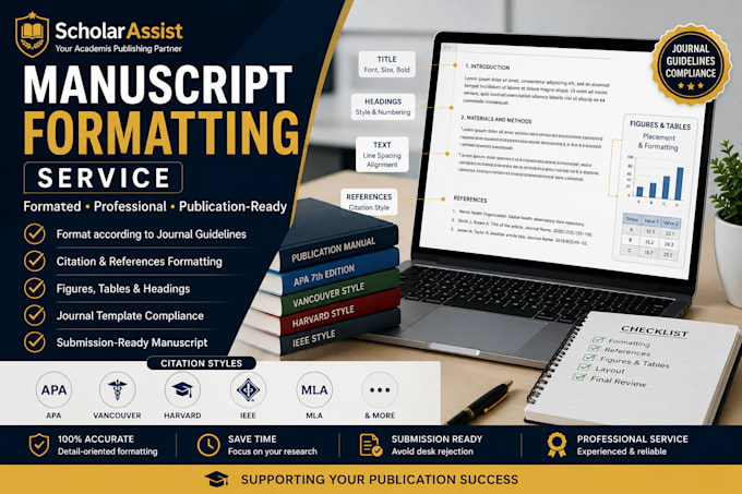 format your manuscript according to journal guidelines