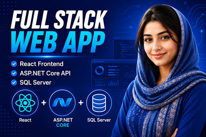 build full stack react and asp dot net core web application