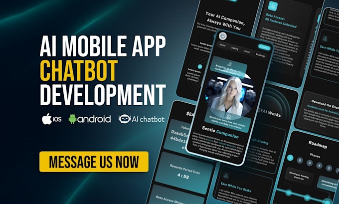 do custom ai mobile app development, ai chatbot development