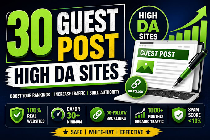 write and publish guest post on high da websites