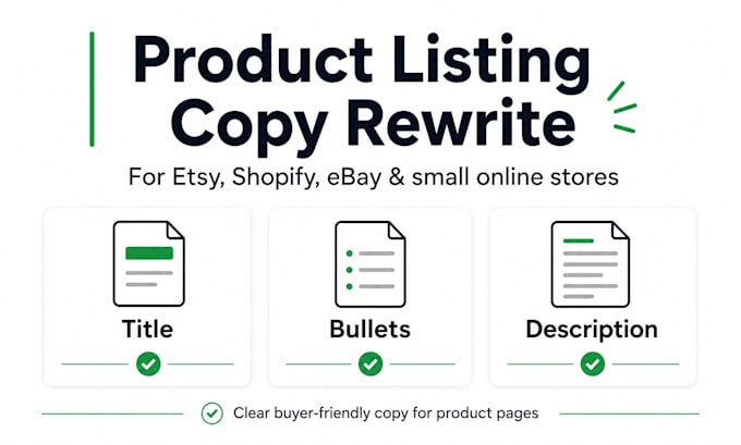 rewrite your etsy or shopify product listing copy