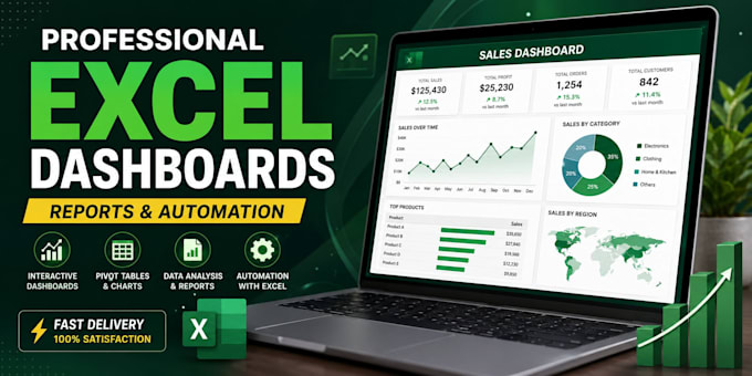 build excel dashboards with charts and automation