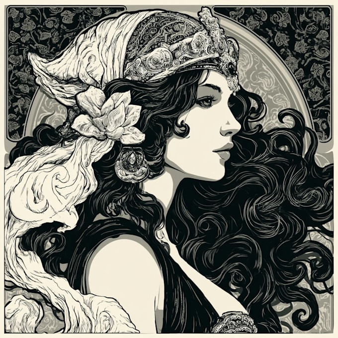 anything in art nouveau style