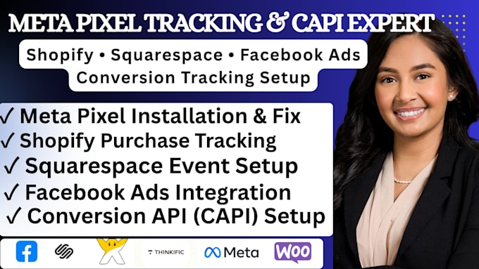 install facebook meta pixel tracking squarespace events and shopify ads capi