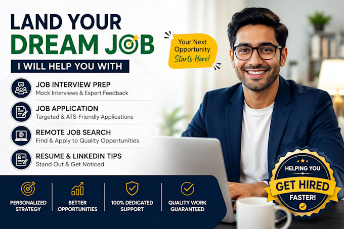 do job interview prep, job application and remote job