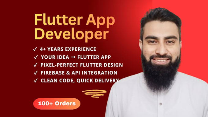 be your flutter developer for cross platform app development