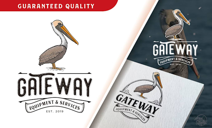 create an impressive painting logo in high definition