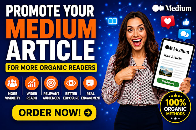 do organic medium article promotion, medium followers to boost engagement