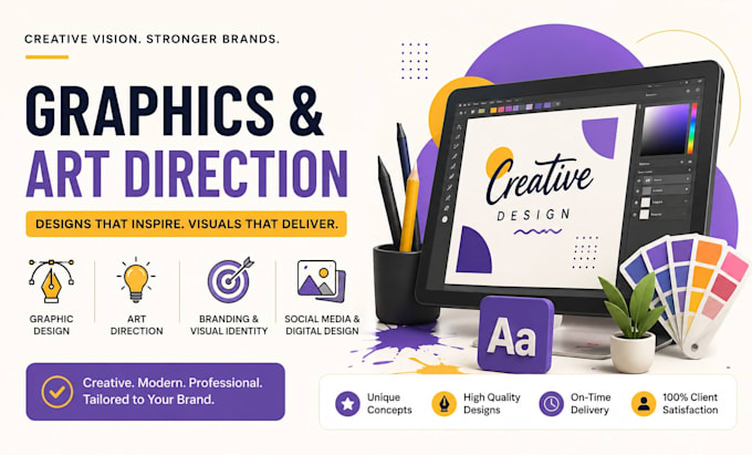 provide art direction, brand guidlines and professional design services