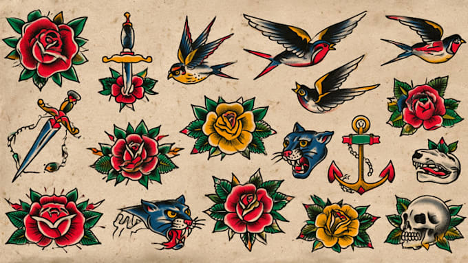 create custom traditional tattoo designs