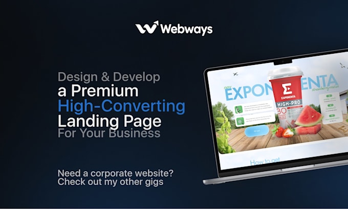 design and develop a premium high converting wordpress landing page
