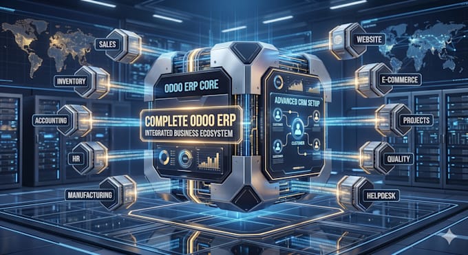 do complete odoo erp implementation, customization, and CRM setup