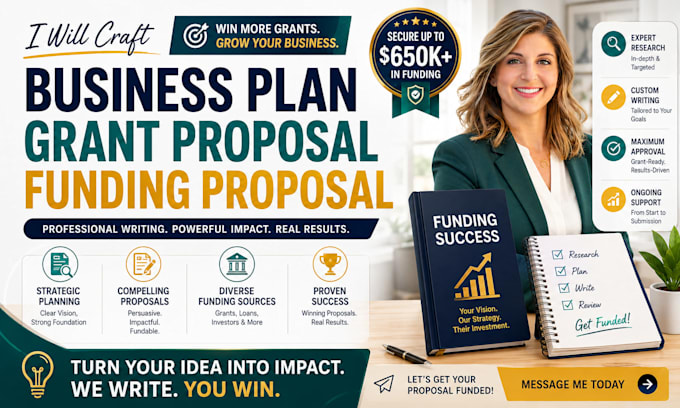 write business plan grant proposal funding proposal
