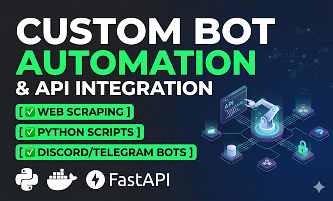 develop custom automation bots and API integrations