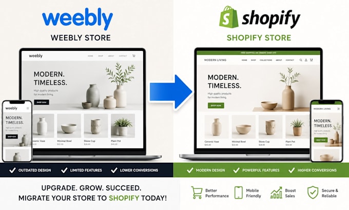 migrate weebly store to shopify full product transfer