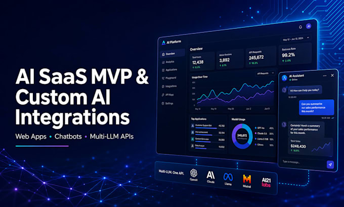 build ai saas mvp, ai chatbot, and custom ai integrations