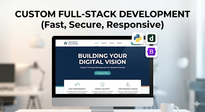 create a complete django website at an unbeatable deal price